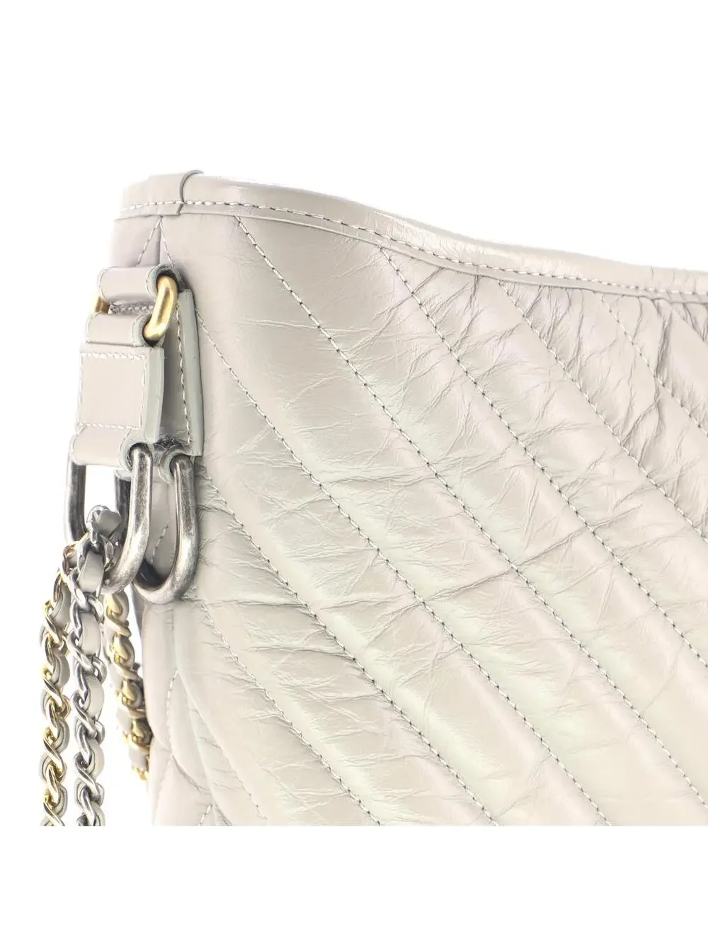 Chanel Gabrielle Hobo Chevron Aged #333503C18B